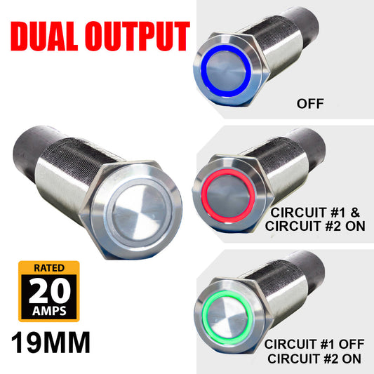 REVERT Dual Output Marine Push Buttons Functions