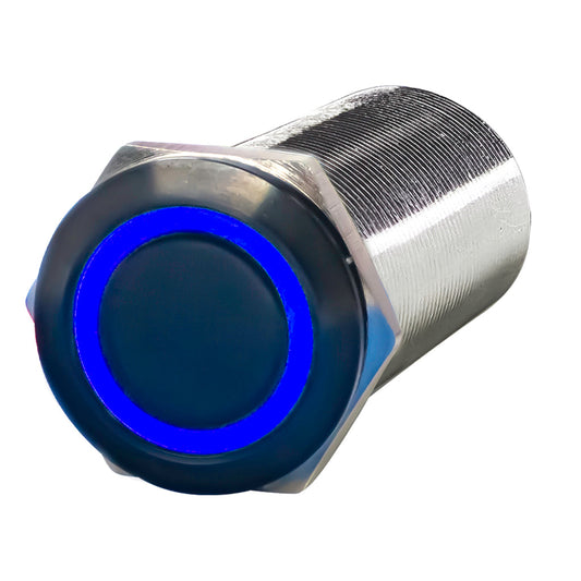19MM Harsh Environment Marine Switch Blue LED 