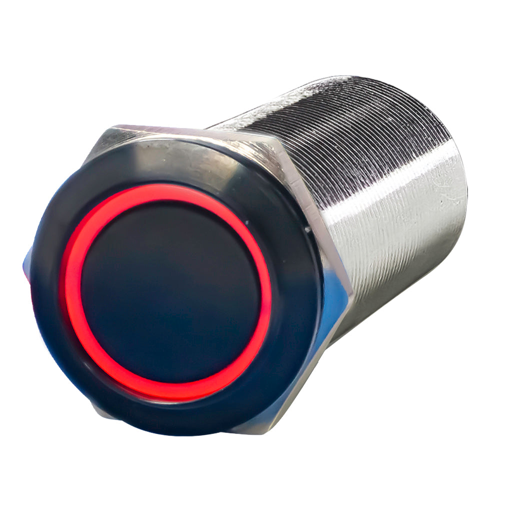 19MM Harsh Environment Marine Switch RED LED 