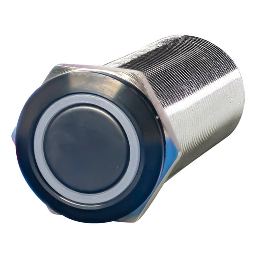 Black Stainless Steel Harsh Environment Marine Switch 22MM LED Off